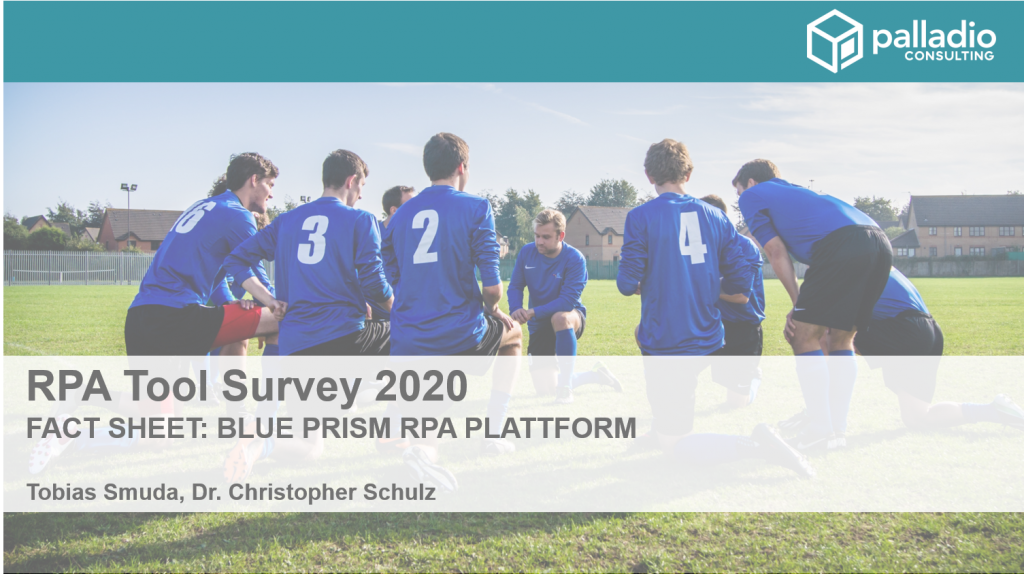 Blue Prism Fact Sheet - RPA Tool Survey 2020